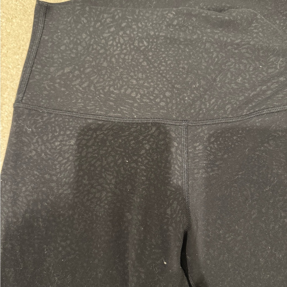 Black Patterned Leggings